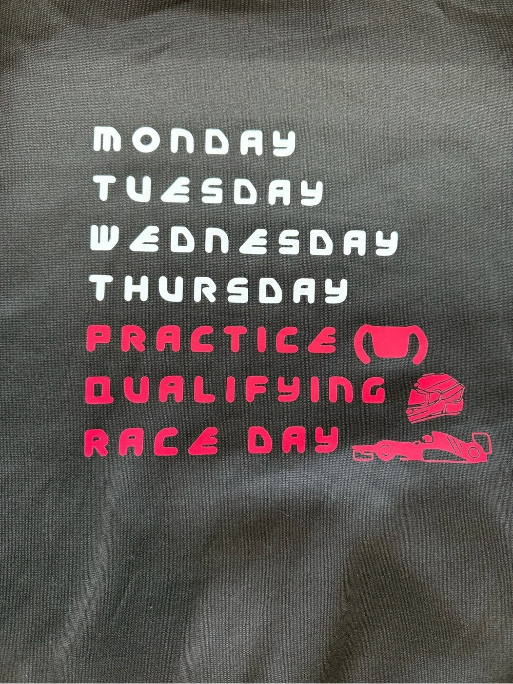 Black racing Drawstring Hoodie - Classic Pullover